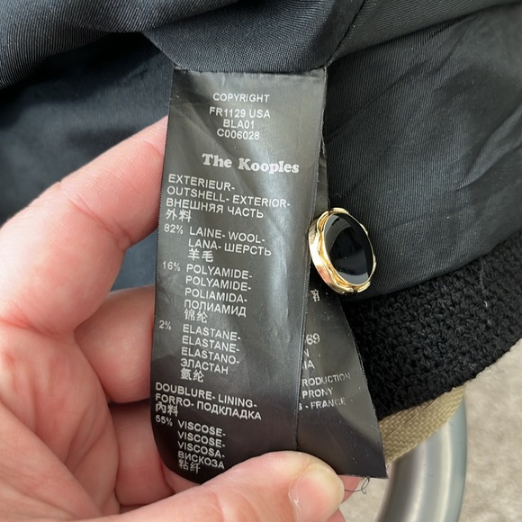 The Kooples Black Long Sleeve Dress with Chanel vibes - Picture 6 of 7